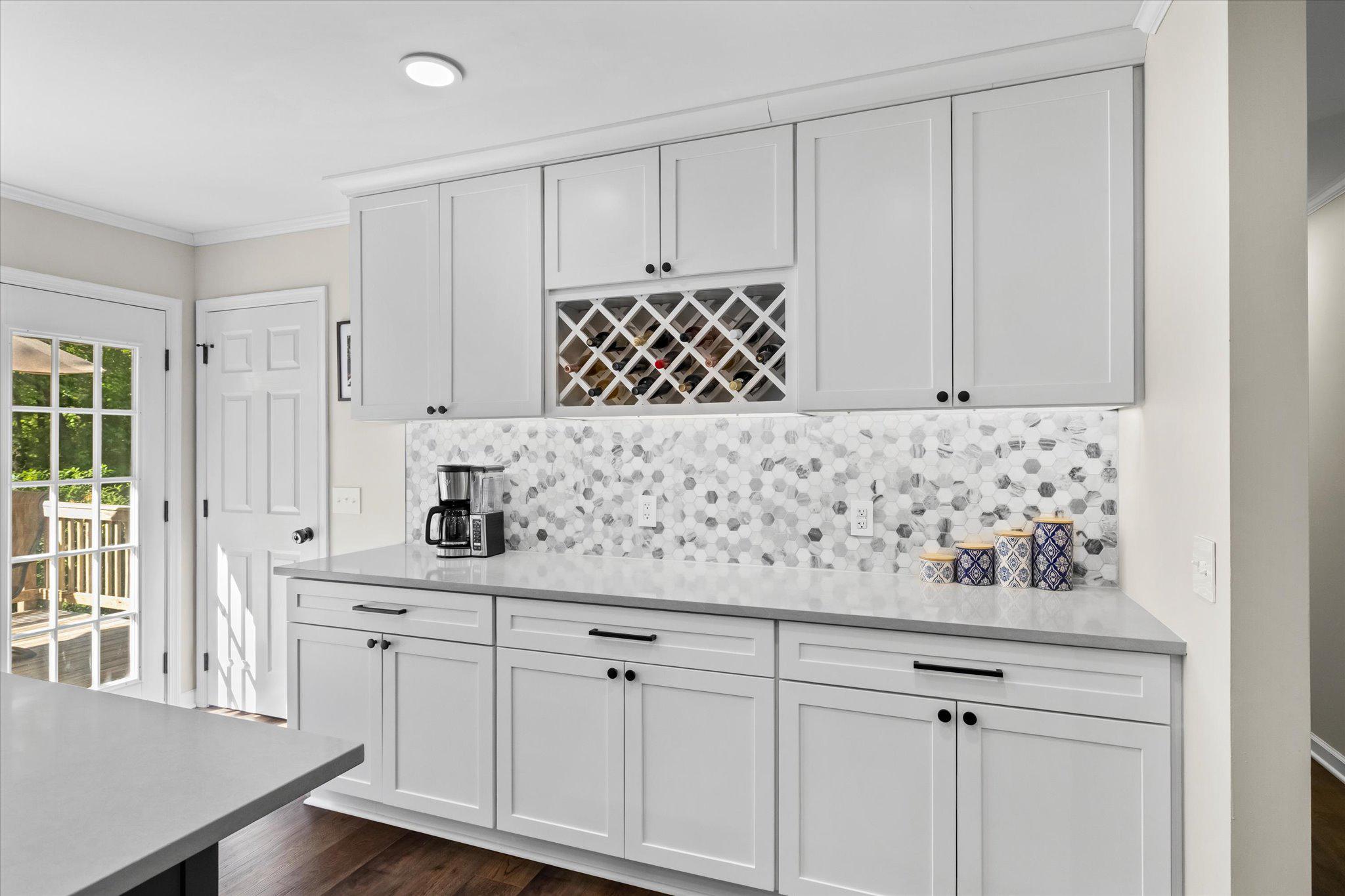 230 Richards Ferry Road Fredericksburg, VA 22406 - Photo 22 of 96 Marble tile backsplace and wine storage.
