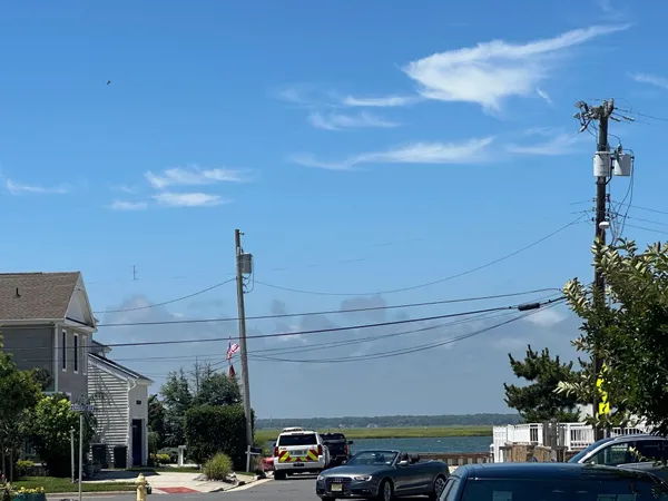 an aerial view of multiple houses