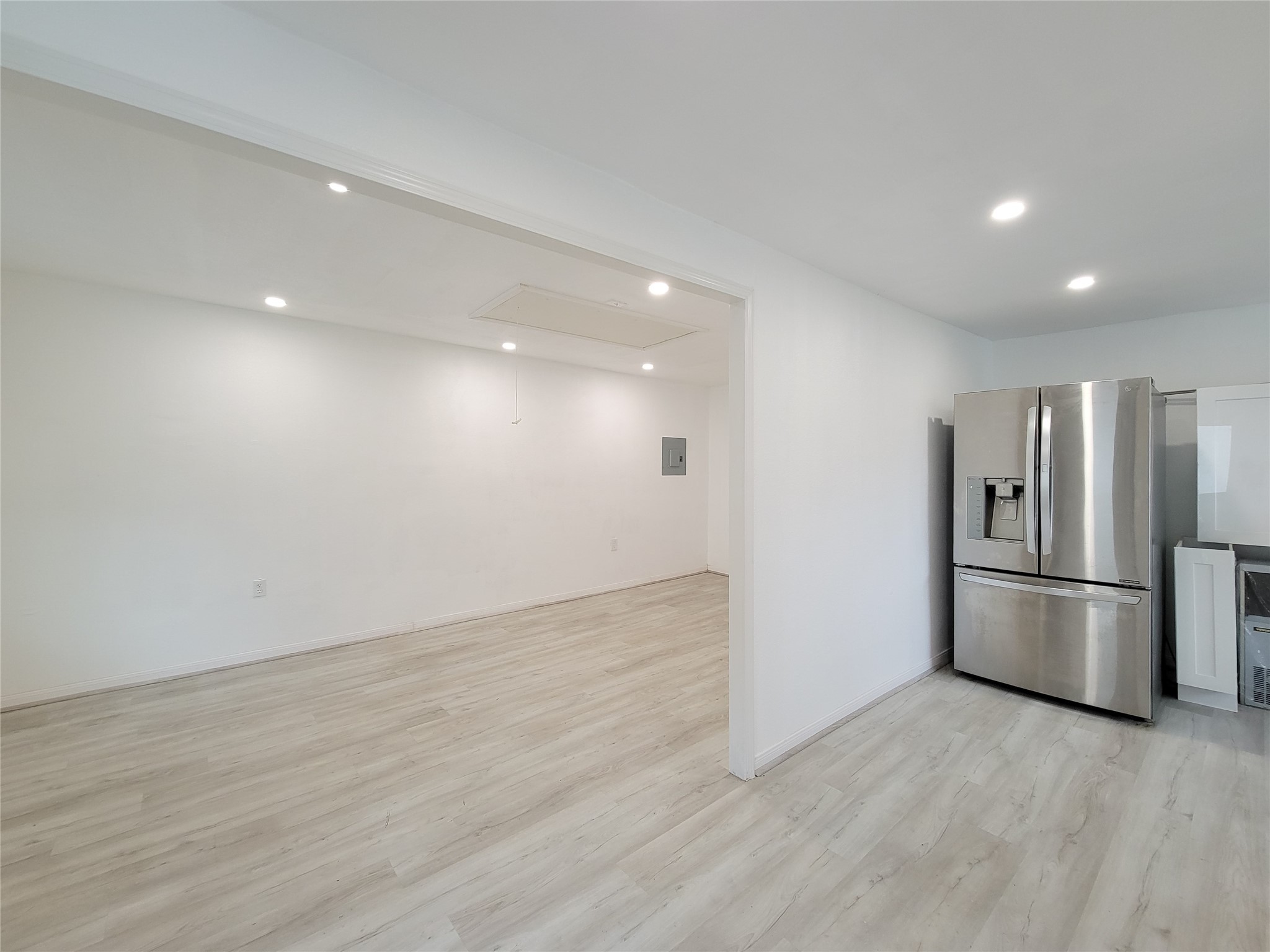 5654 Cheena Drive Houston, TX 77096 - Photo 44 of 50 a view of empty room with wooden floor