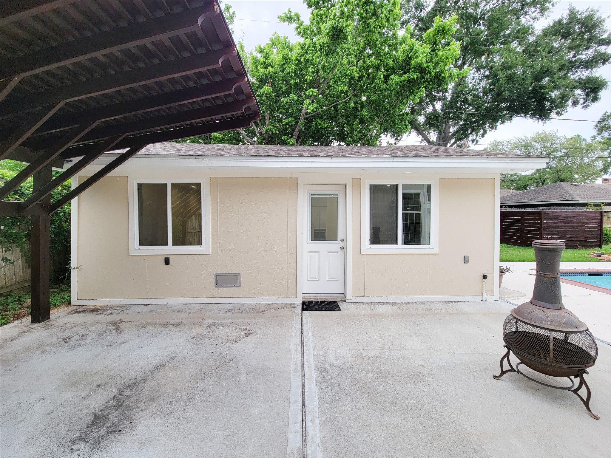 5654 Cheena Drive Houston, TX 77096 - Photo 46 of 50 a house view with a backyard space