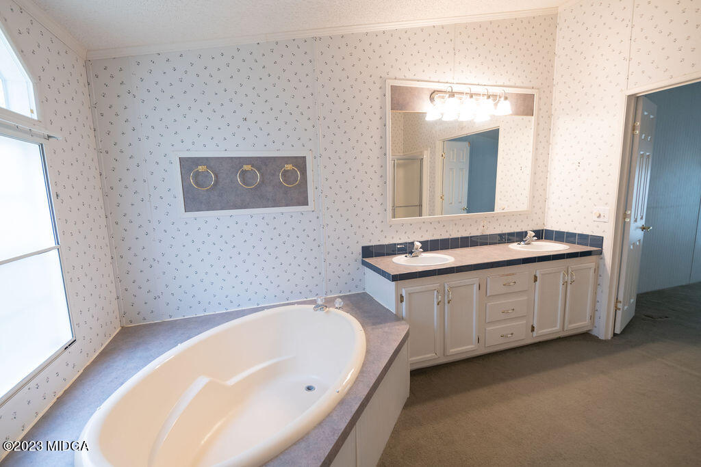 5933 Moseley Dixon Road Macon, GA 31220 - Photo 15 of 38 a bathroom with a tub sink and mirror