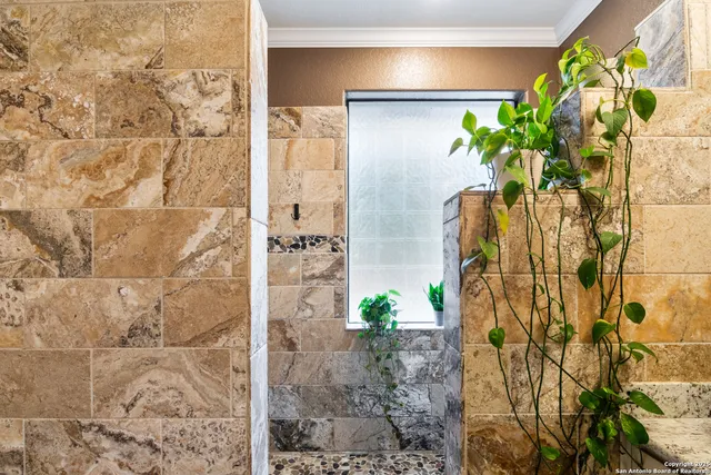 view of a bathroom with a shower