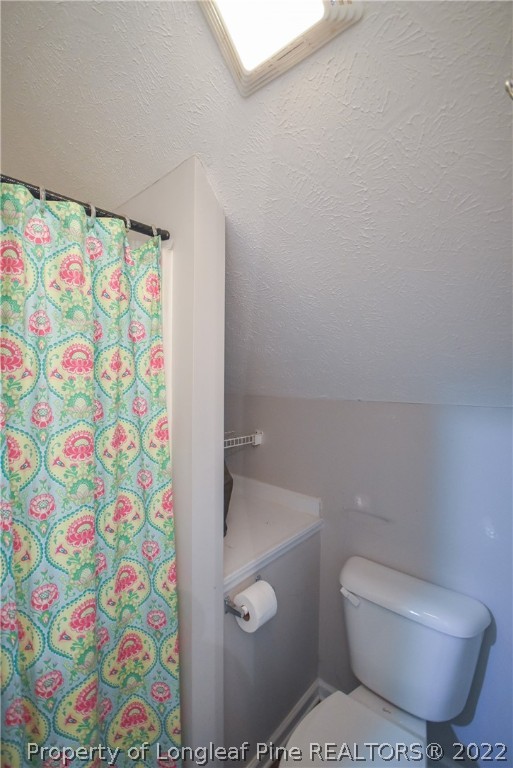 102 Chesapeake Road Cameron, NC 28326 - Photo 32 of 50 a white toilet sitting next to a shower curtain