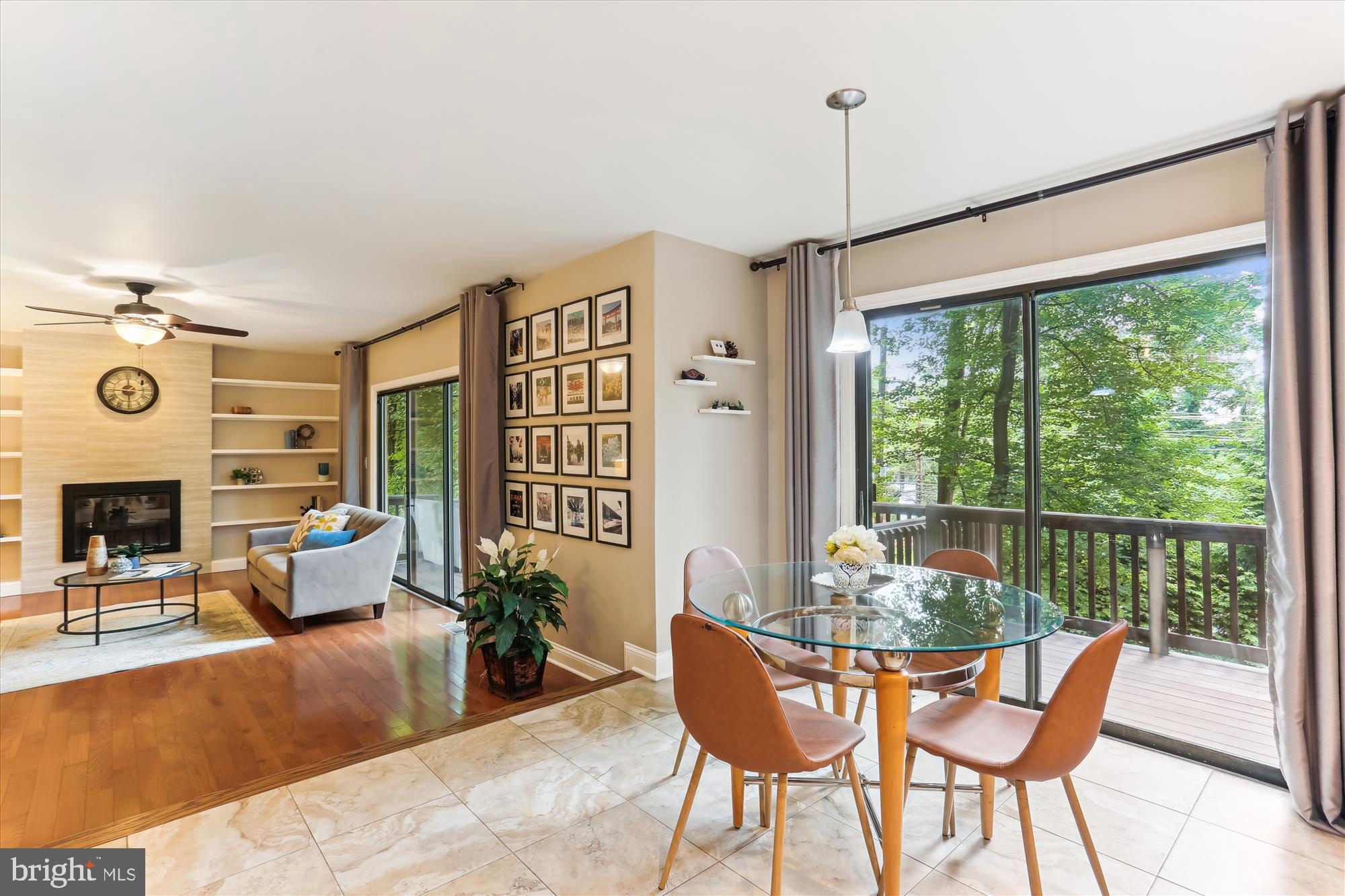 4 Eaglebrook Court Rockville, MD 20854 - Photo 14 of 83 a dining room with furniture mountain view and a garden