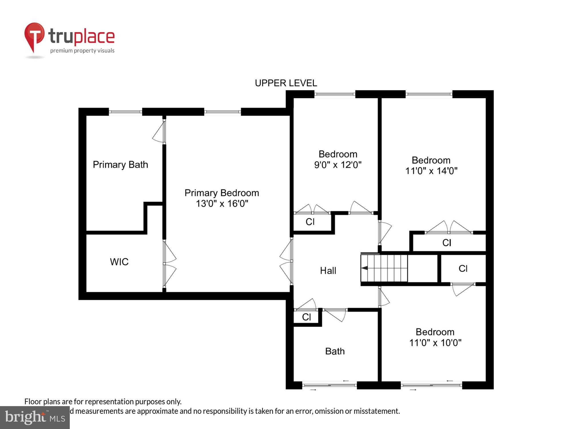 4 Eaglebrook Court Rockville, MD 20854 - Photo 77 of 83 Upper Level (Labels & Measurements)