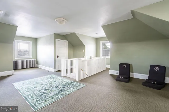 a view of a kitchen cabinets and a counter place