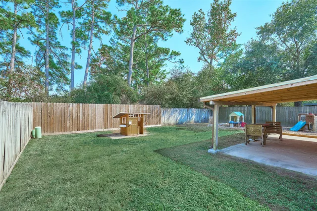 an outdoor view of a house having patio
