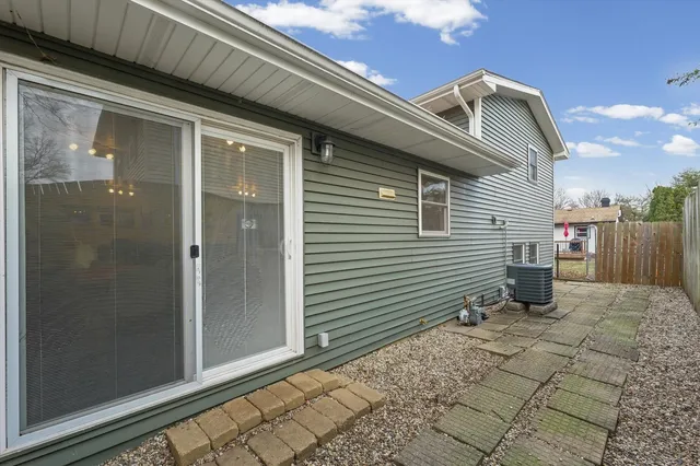 a view of a door of the house