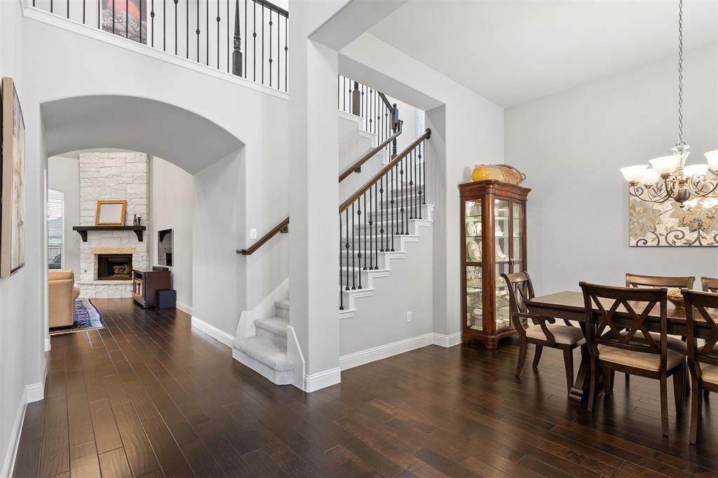 1003 Fenwick Lane Forney, TX 75126 - Photo 17 of 39 a view of a livingroom with furniture and hardwood floor