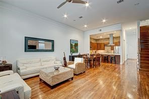 5407 Jackson Street Houston, TX 77004 - Photo 23 of 24 a living room with furniture and a flat screen tv