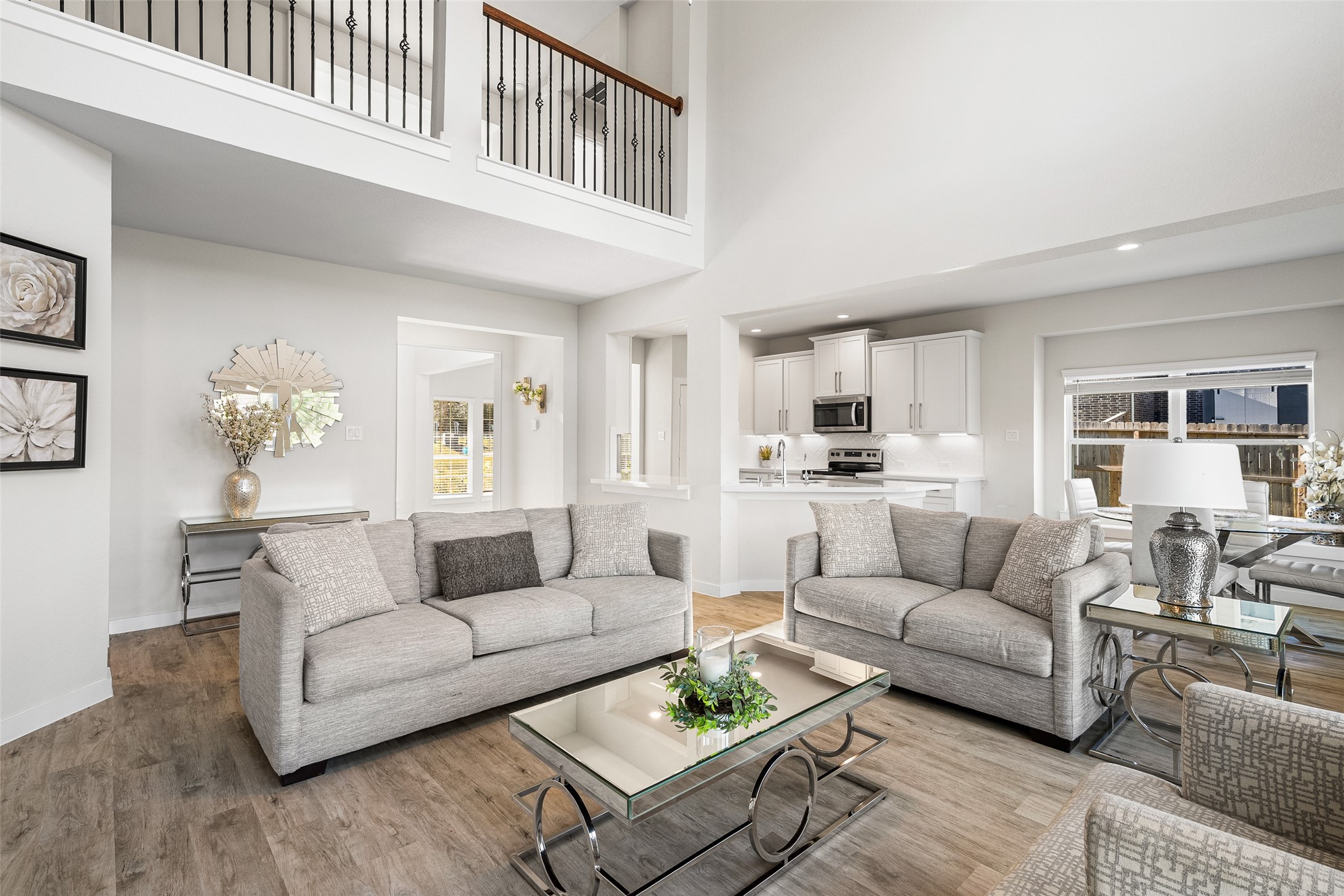 11731 Oakwood Rnch Drive Willis, TX 77378 - Photo 11 of 43 a living room with furniture and view of kitchen