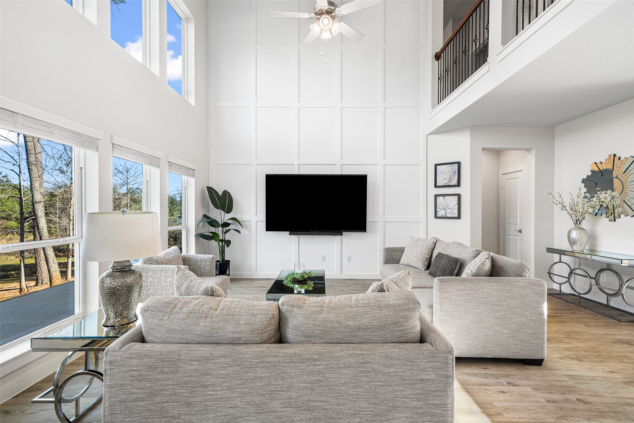 11731 Oakwood Rnch Drive Willis, TX 77378 - Photo 9 of 43 a living room with furniture and a flat screen tv