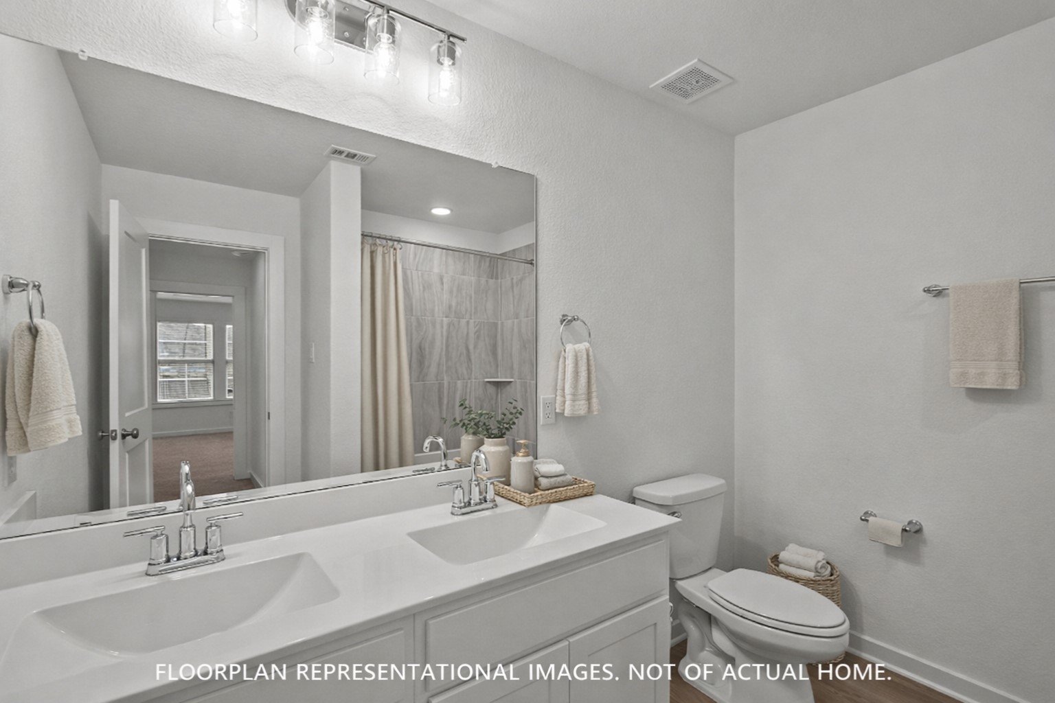 2014 Heather Rdg Way Rosenberg, TX 77471 - Photo 11 of 23 a bathroom with a sink a toilet and a mirror