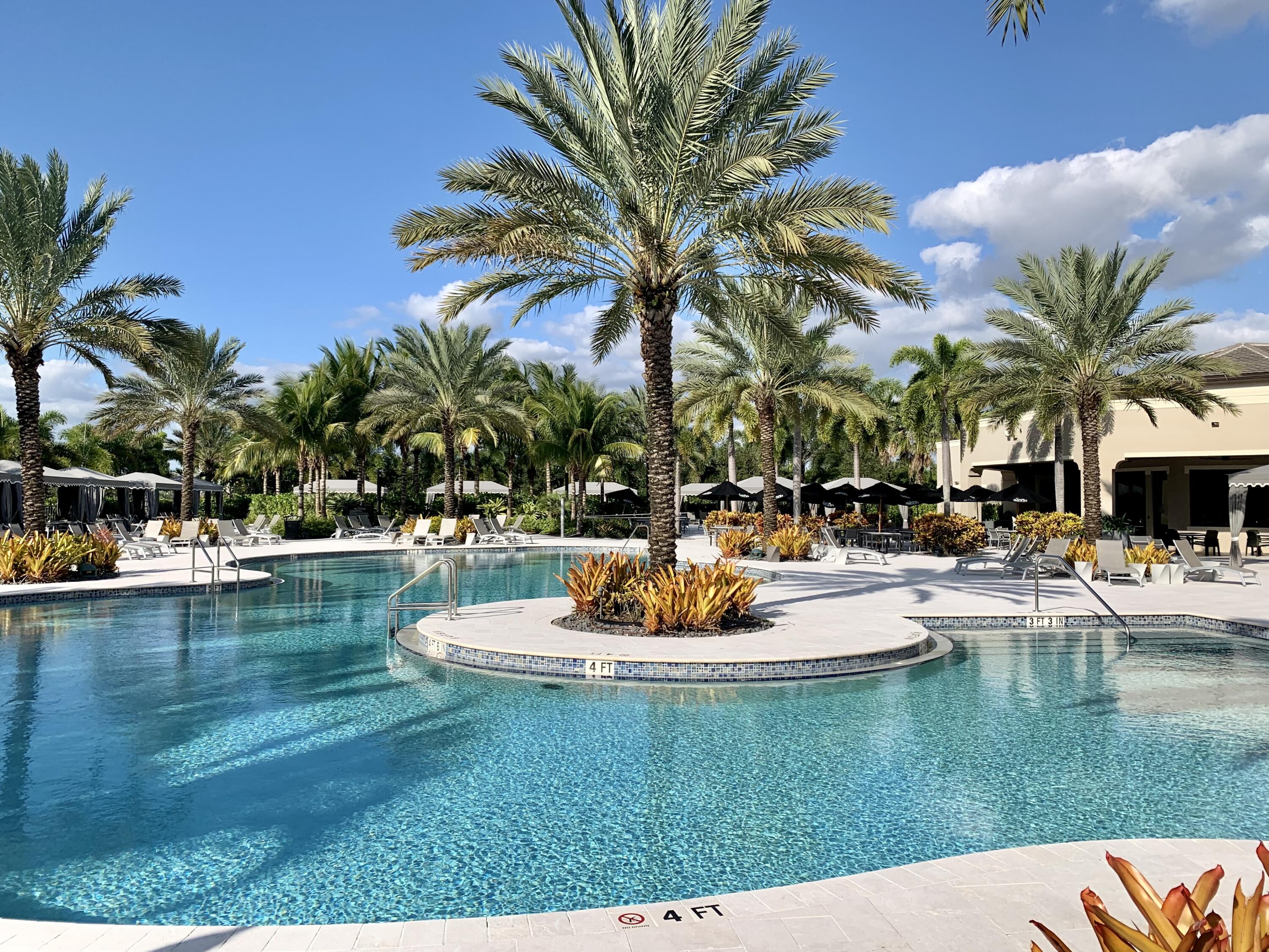 16831 Pavilion Way Delray Beach, FL 33446 - Photo 24 of 26 a swimming pool with outdoor seating and yard
