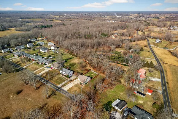 an aerial view of multiple house