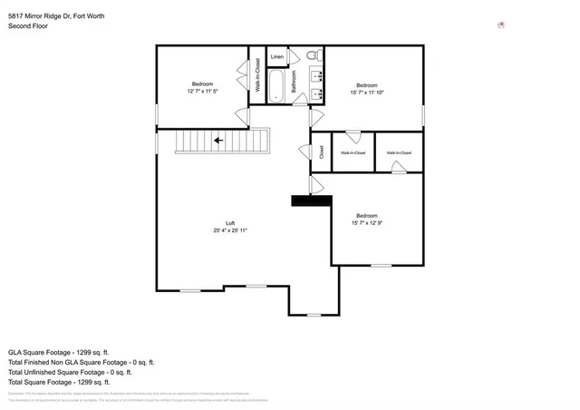 $2,625 | 5817 Mirror Ridge Drive, Fort Worth, TX 76179
