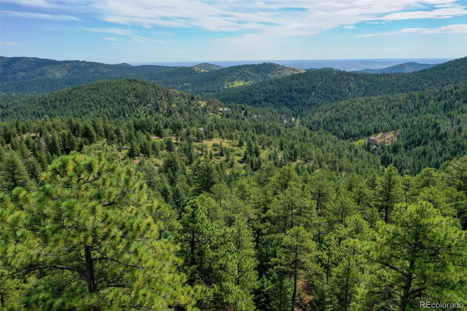 9206 Broken Bow Ranch Road Morrison, CO 80465 - Photo 12 of 15 a view of a mountain range with lush green forest