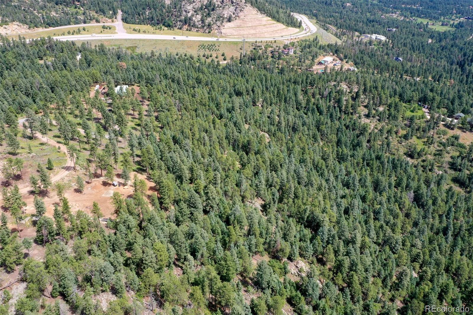 9206 Broken Bow Ranch Road Morrison, CO 80465 - Photo 14 of 15 a view of a big yard with plants and large trees