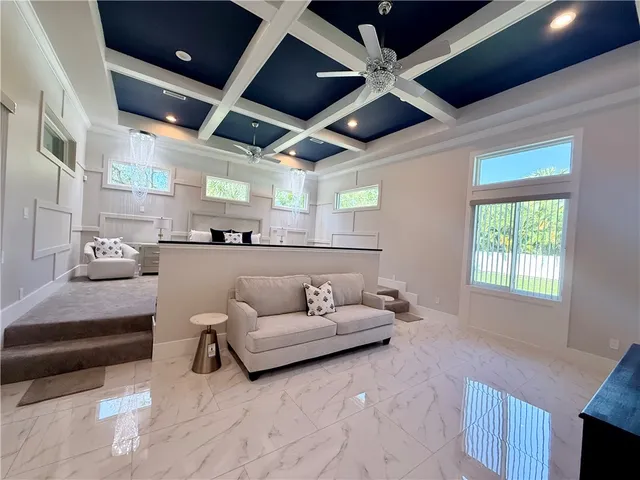 a view of a hallway with entryway