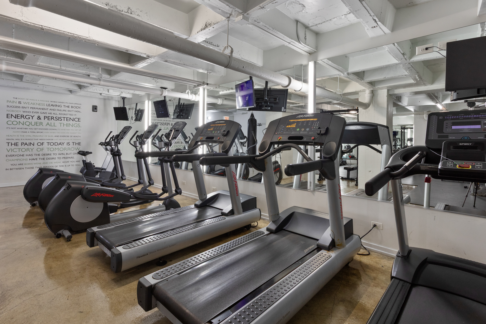 1325 West Wilson Avenue, Unit 1102 Chicago, IL 60640 - Photo 15 of 20 a gym room with gym equipment