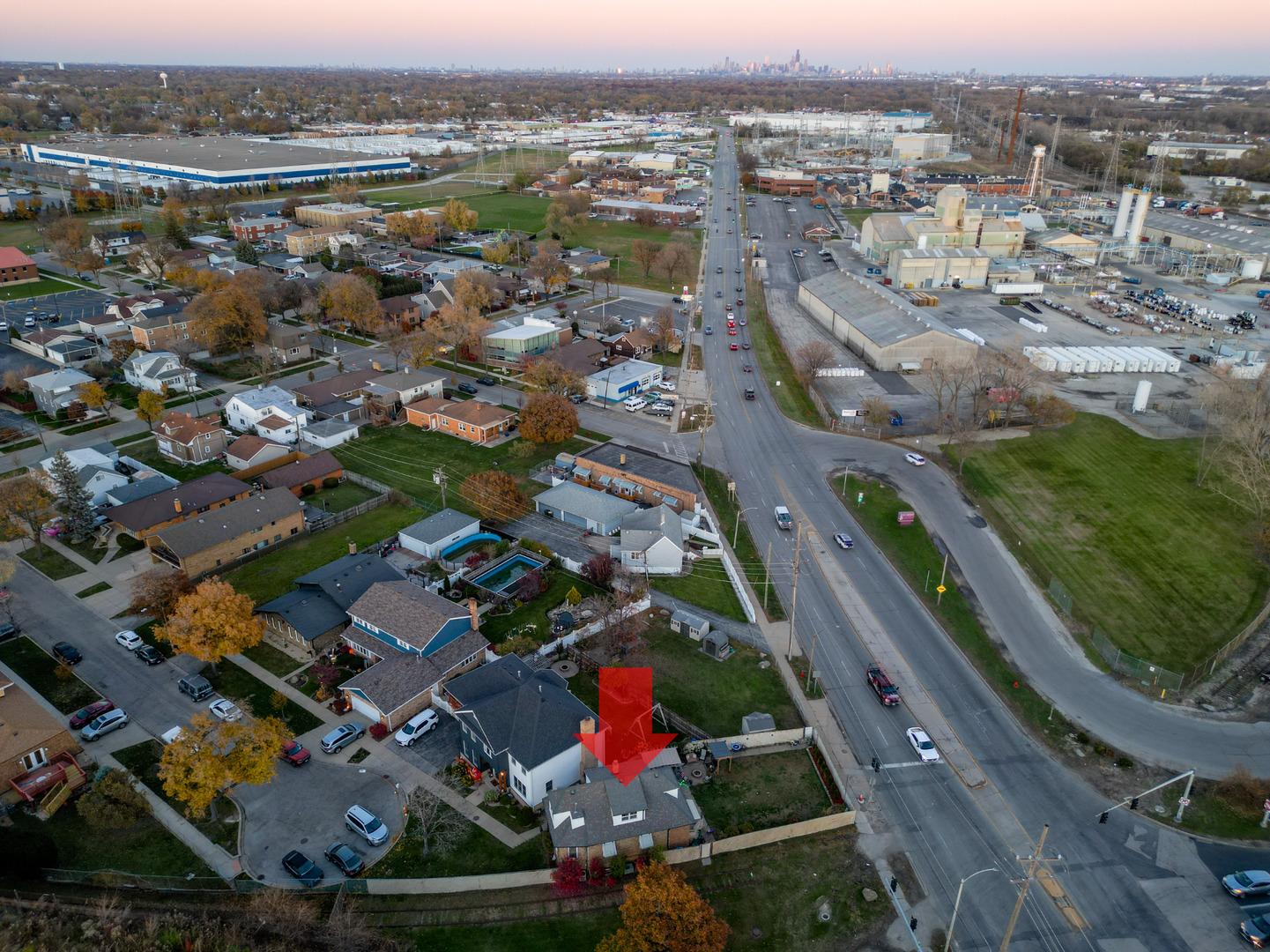 8440 Joliet Road McCook, IL 60525 - Photo 30 of 36 an aerial view of residential houses with outdoor space