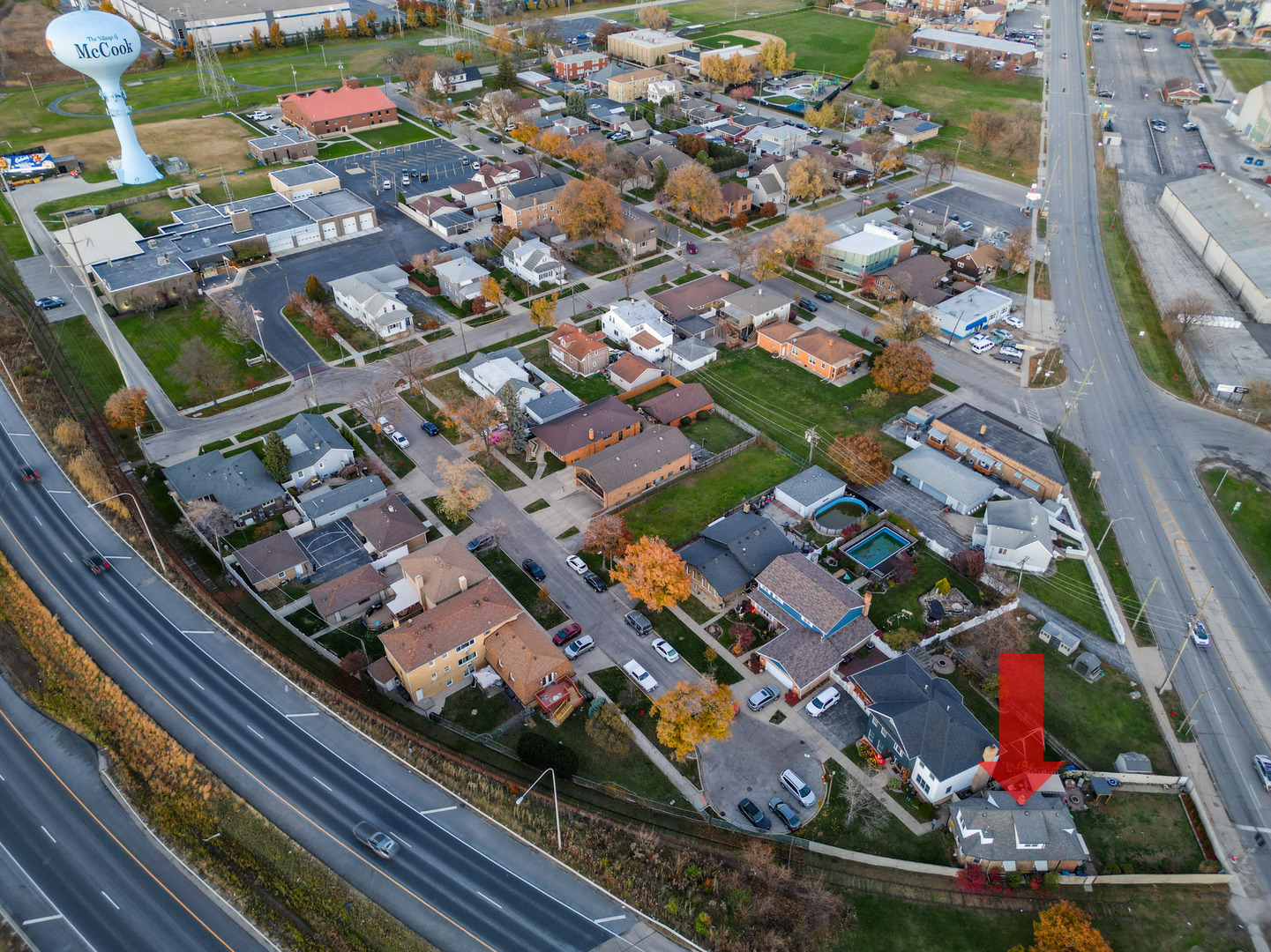 8440 Joliet Road McCook, IL 60525 - Photo 32 of 36 an aerial view of a city