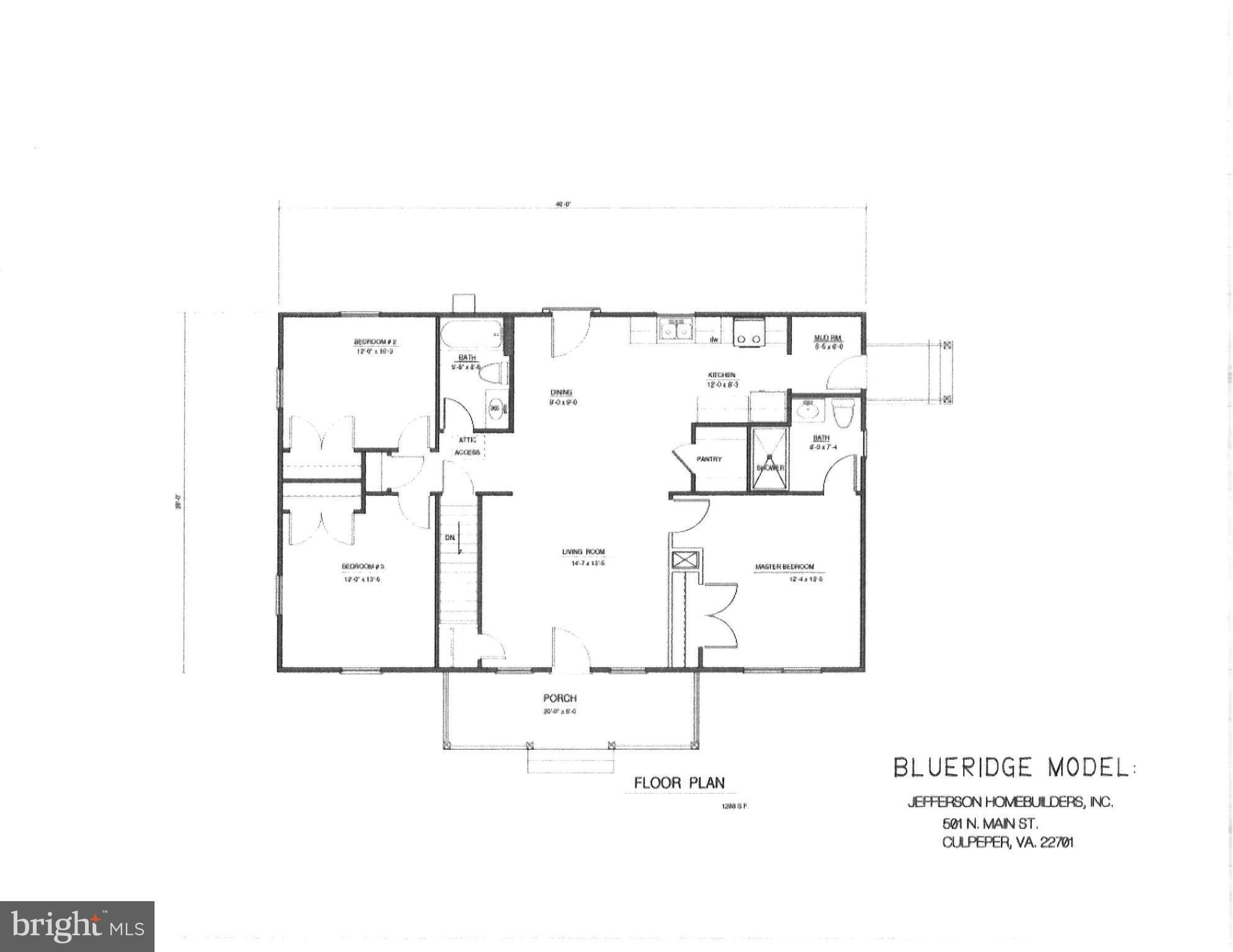 4 South Merrimac Road Culpeper, VA 22701 - Photo 3 of 3 Floor Plan