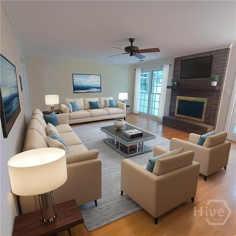 35 Clarendon Road Savannah, GA 31410 - Photo 5 of 41 Family Room Virtually Staged