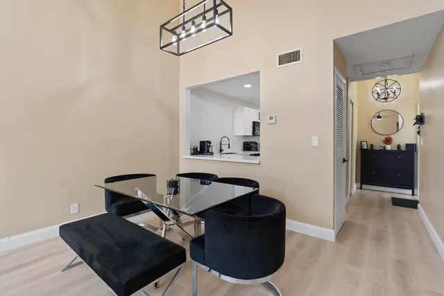 a workspace with furniture and window