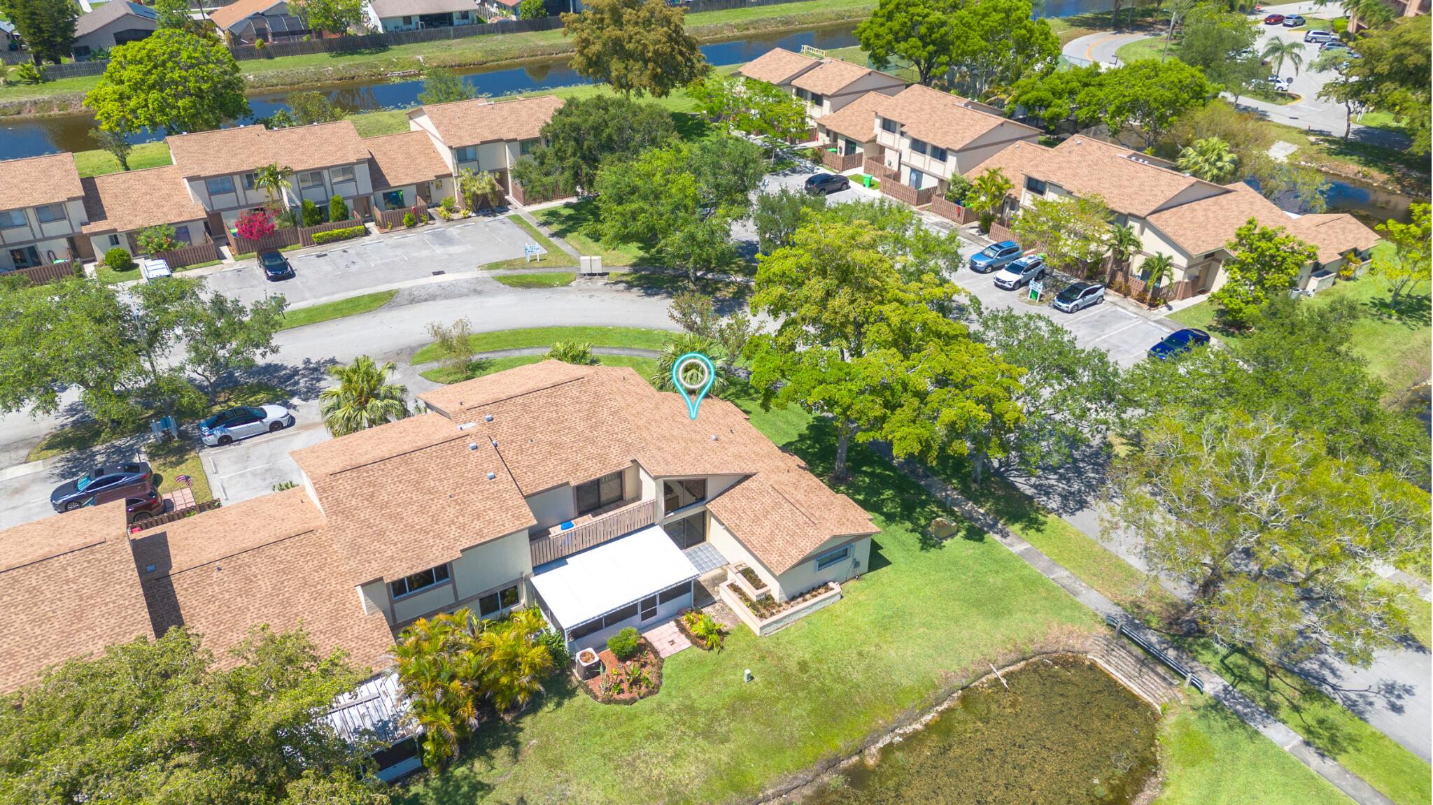 10650 Northwest 30th Place, Unit 1 Sunrise, FL 33322 - Photo 38 of 38 an aerial view of residential house with outdoor space and street view