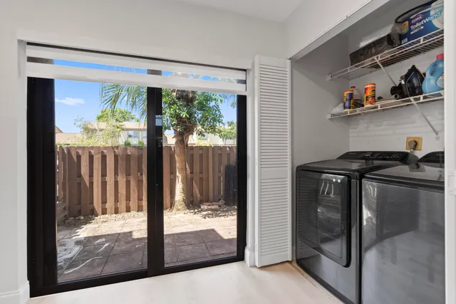 a view of storage and utility room