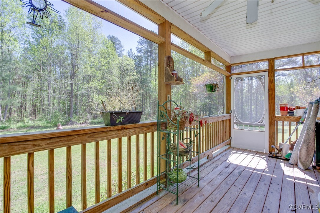 3875 Wakema Road West Point, VA 23181 - Photo 33 of 45 a view of a porch with wooden floor and outdoor space