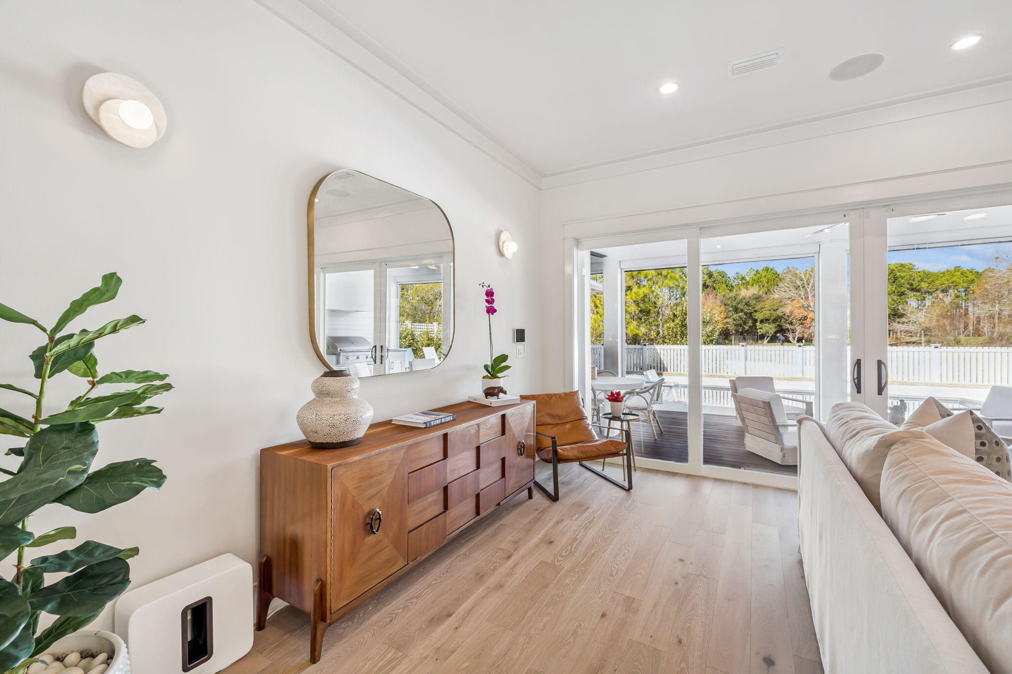 576 Cannonball Lane Watersound, FL 32461 - Photo 16 of 90 a living room with furniture and a large window