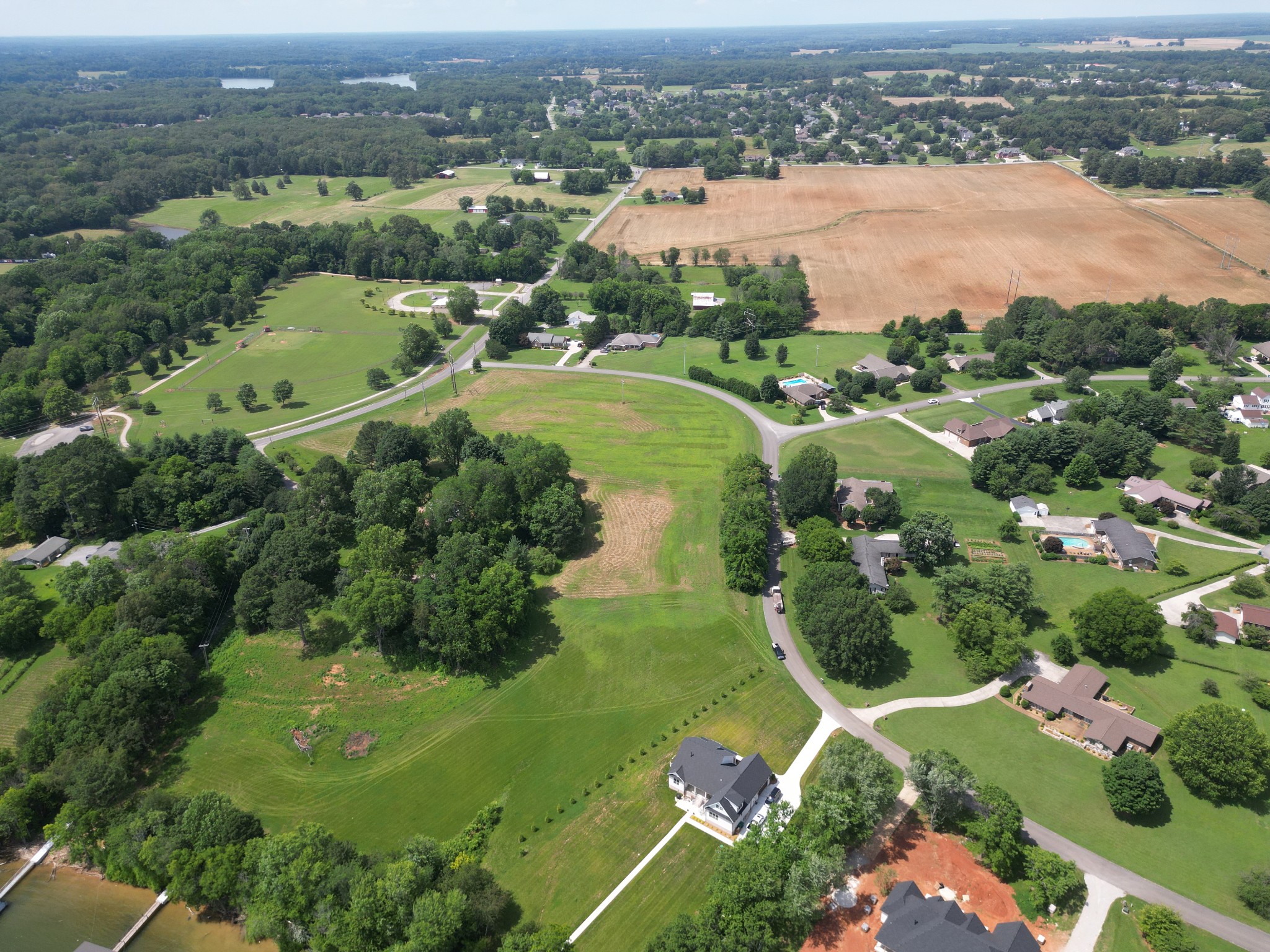 0 Lakeview Way Winchester, TN 37398 - Photo 4 of 17 an aerial view of residential houses with outdoor space and river