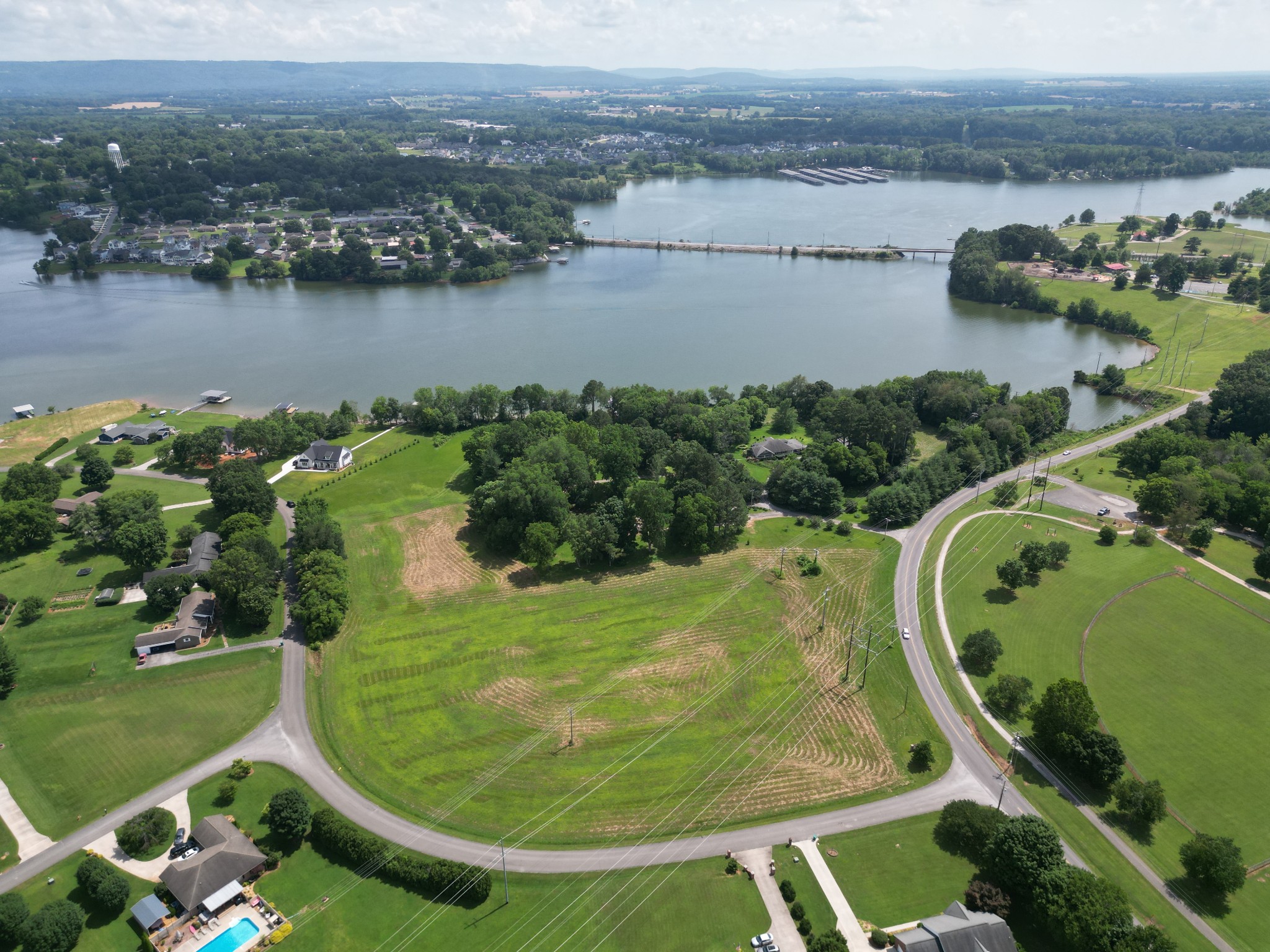 0 Lakeview Way Winchester, TN 37398 - Photo 7 of 17 an aerial view of a house with outdoor space and lake view