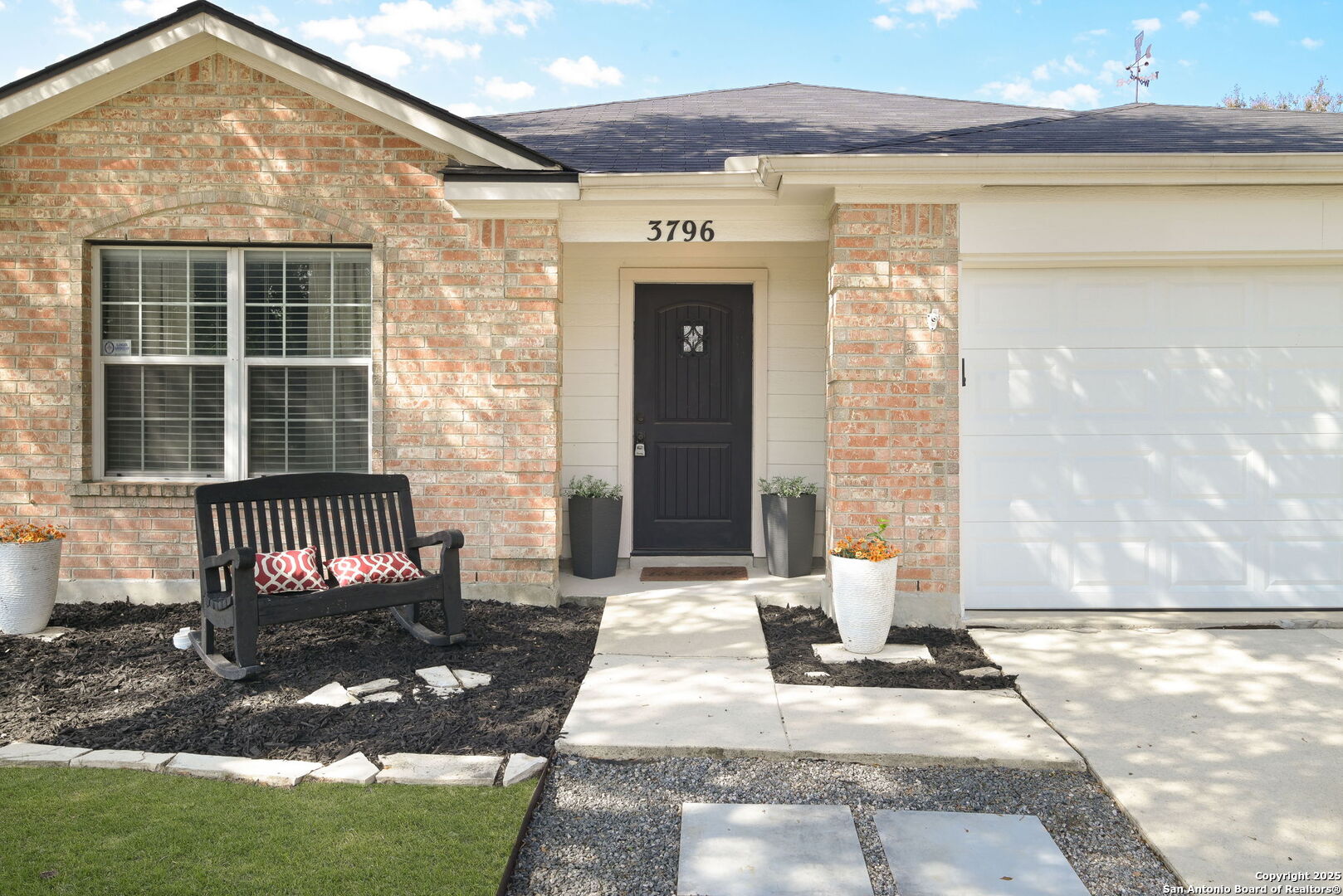 3796 Pebble Beach Cibolo, TX 78108 - Photo 2 of 21 a front view of a house with a yard