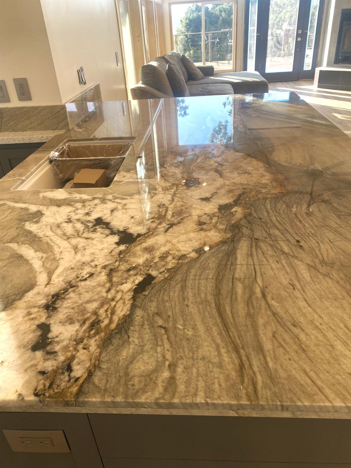 51571 Coyote Ridge Road Oakhurst, CA 93644 - Photo 15 of 81 An amazing piece of artwork (granite) that is a show piece in the kitchen.