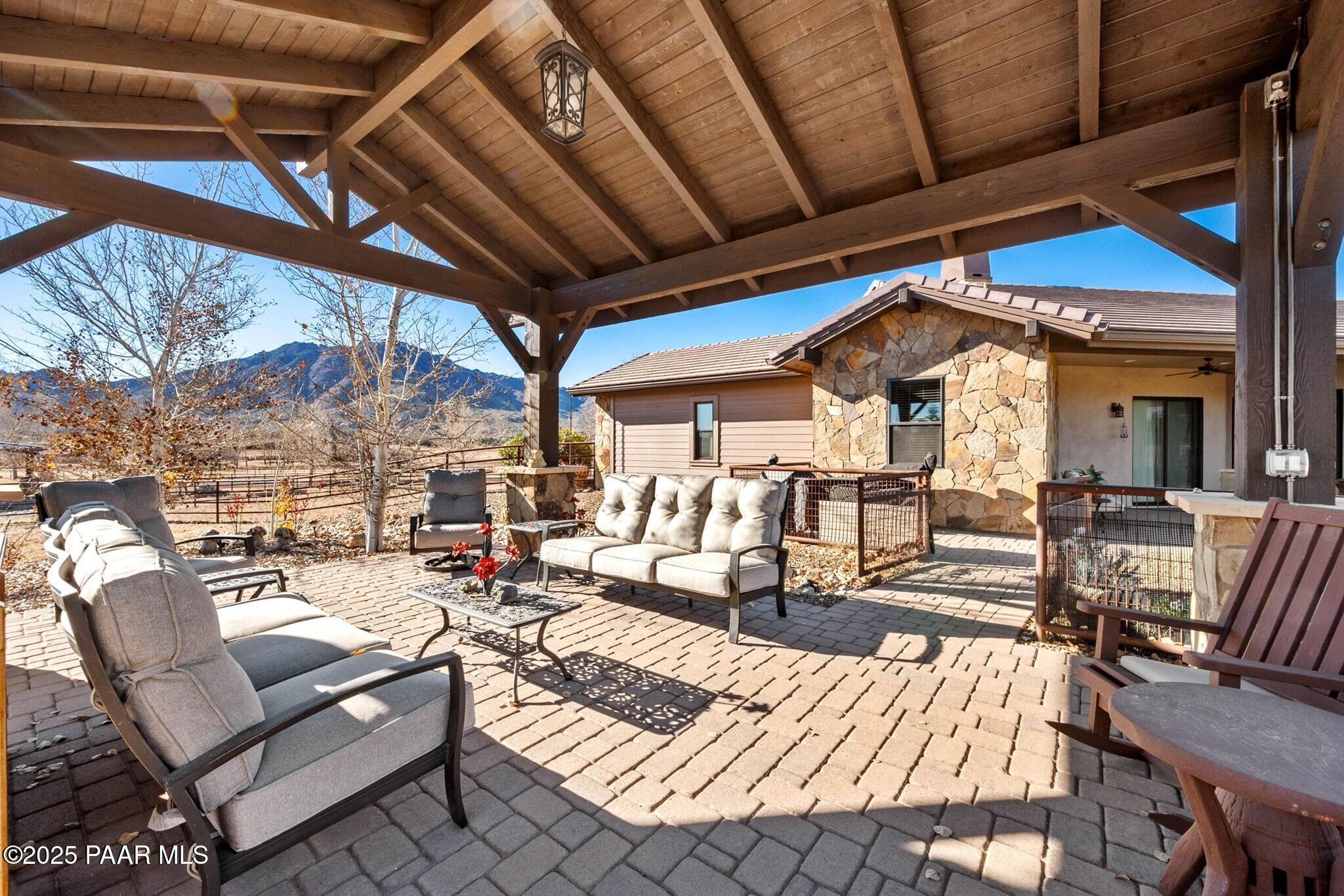 9309 North Callahan Road Prescott, AZ 86305 - Photo 29 of 55 a view of a patio with swimming pool