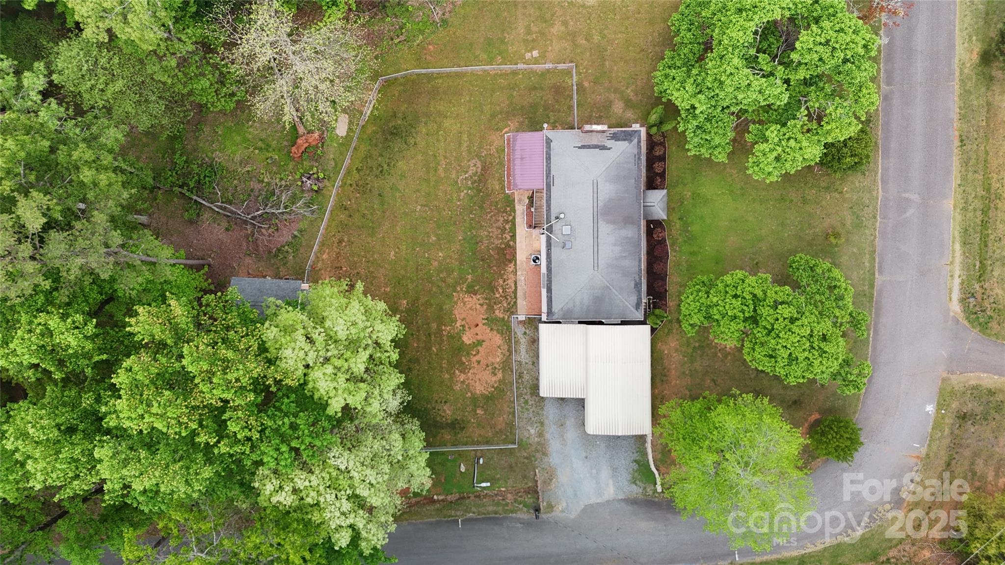 3816 Redman Road Shelby, NC 28150 - Photo 35 of 39 an aerial view of residential house with outdoor space and trees all around