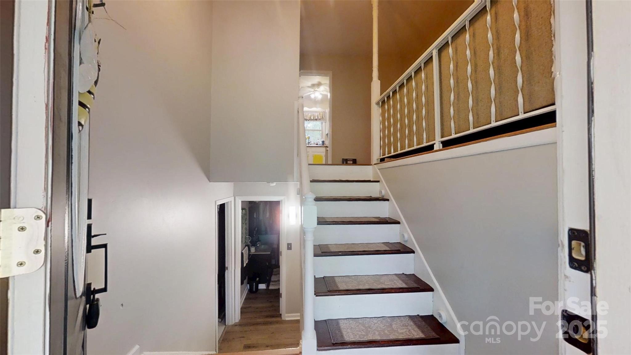 3816 Redman Road Shelby, NC 28150 - Photo 4 of 39 a view of entryway with wooden floor and stairs