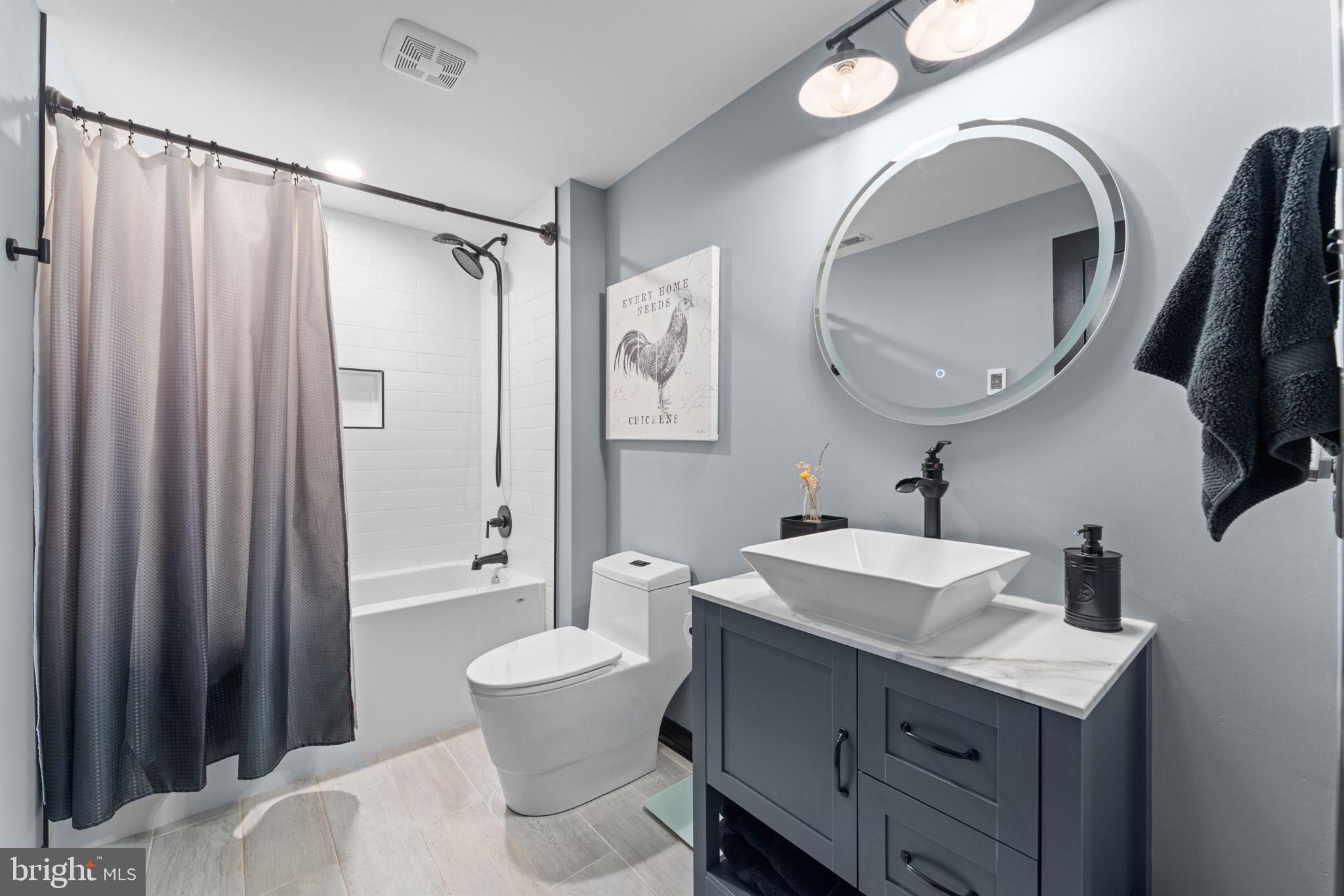753 Club House Road Front Royal, VA 22630 - Photo 56 of 98 Lower Level Bath With Heated Floors