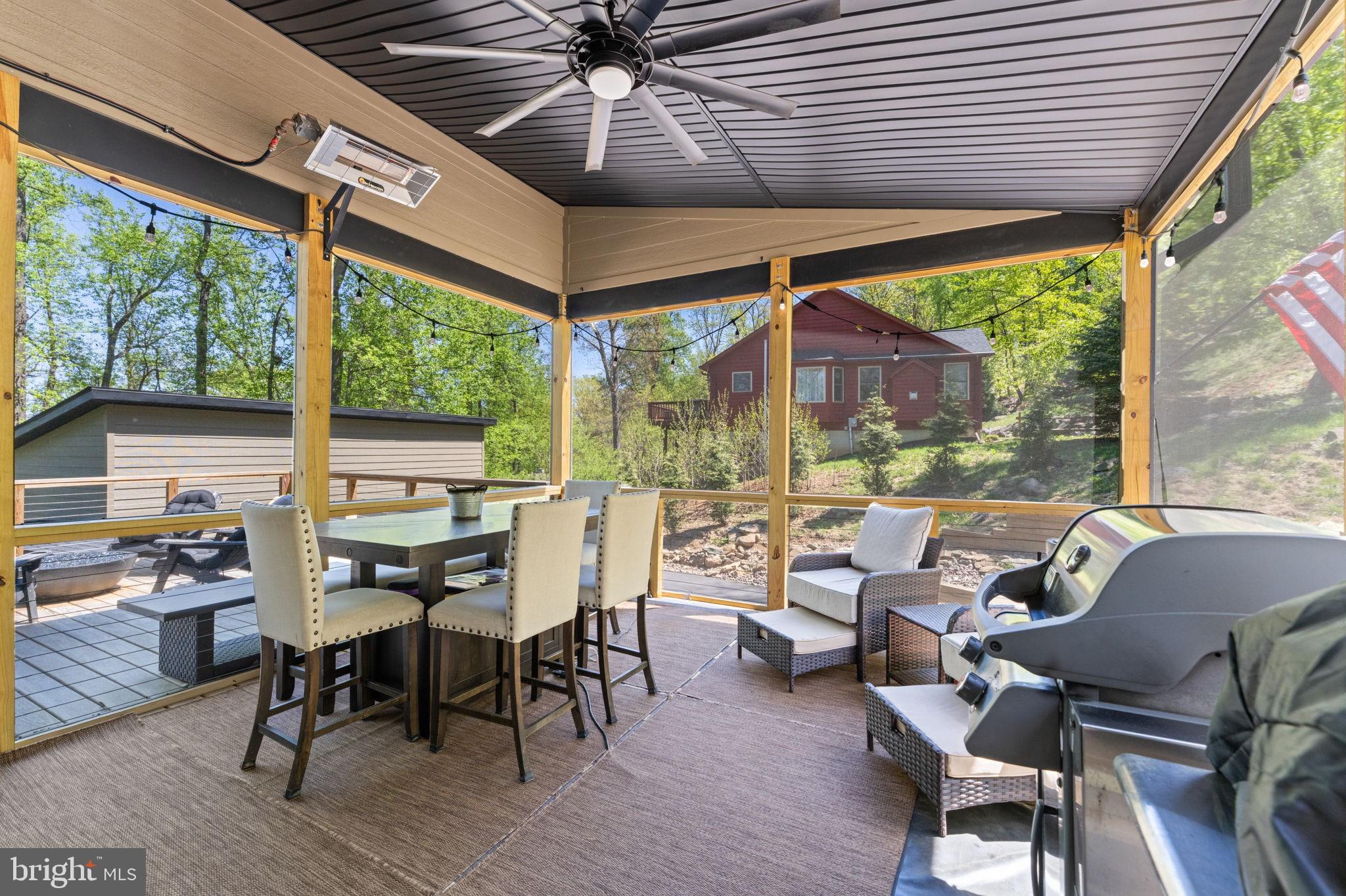 753 Club House Road Front Royal, VA 22630 - Photo 57 of 98 Screened Porch With Gas Heater
