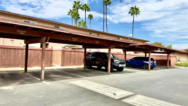 a car parked in front of building