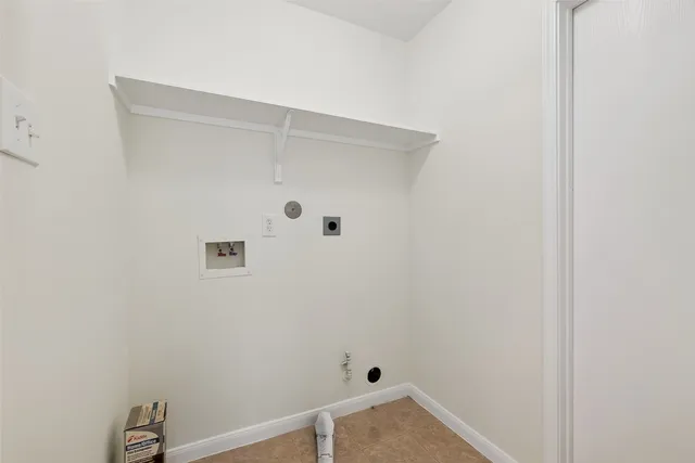 a view of small space with empty racks