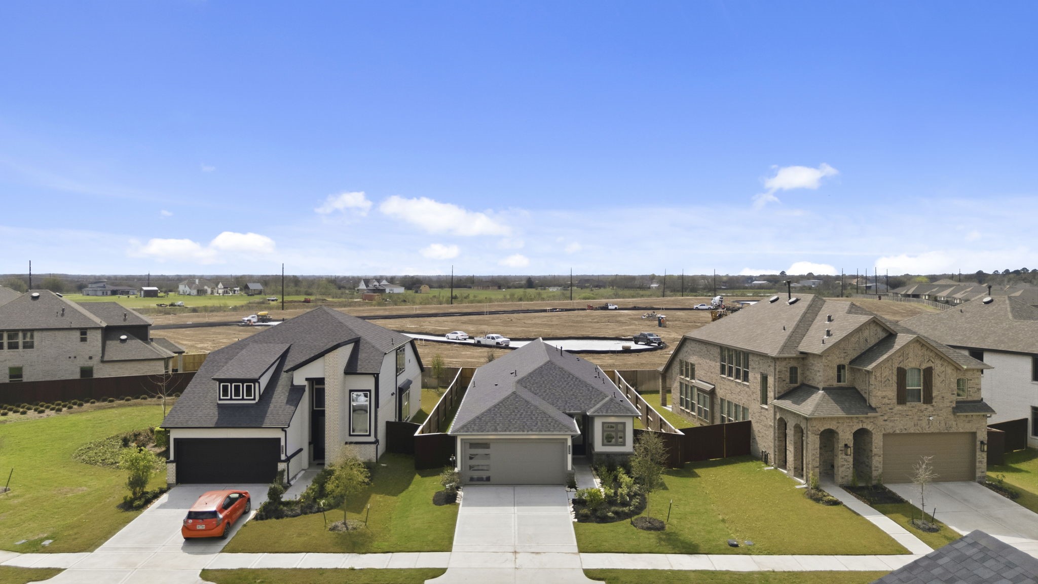 5210 Getty Lane Iowa Colony, TX 77578 - Photo 3 of 34 an aerial view of a house with a ocean view