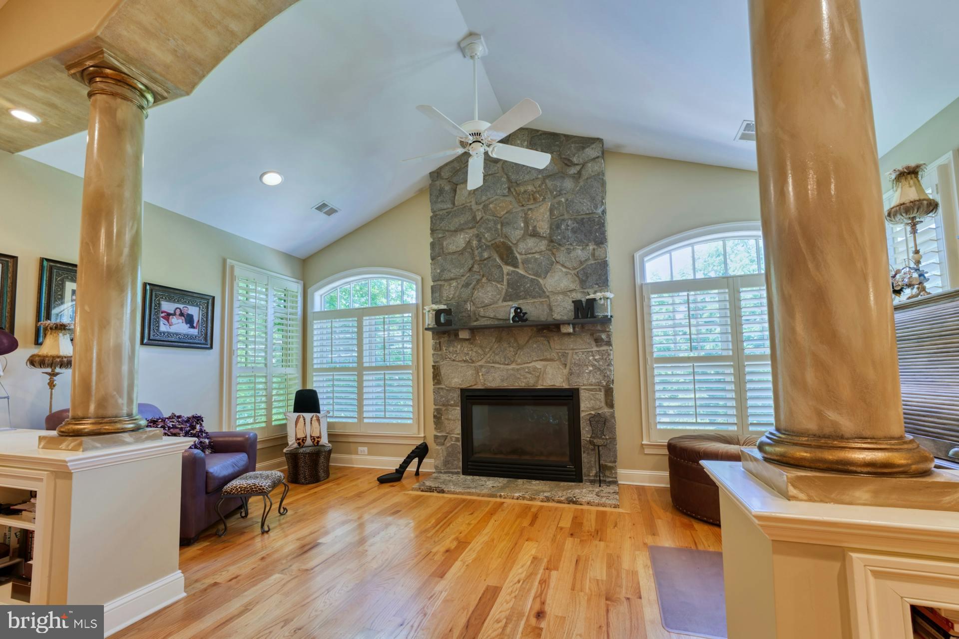 211 Norwood Road Annapolis, MD 21401 - Photo 38 of 94 a living room with furniture and a fireplace