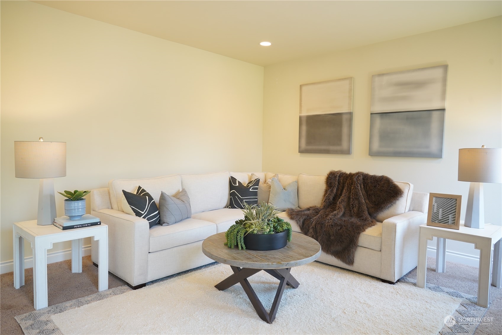 13763 173rd Place Southeast Renton, WA 98059 - Photo 17 of 40 a living room with furniture and a lamp