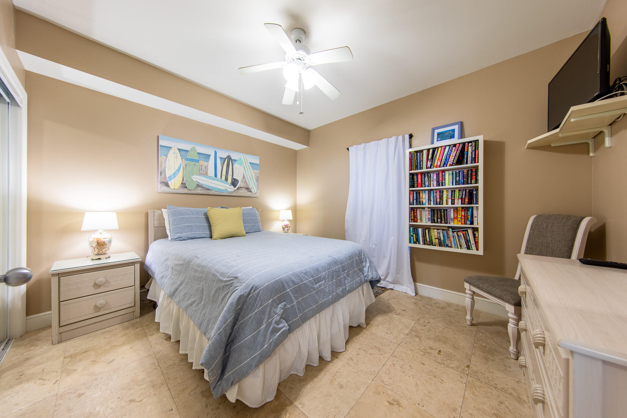 10901 Front Beach Road, Unit 2103 Panama City Beach, FL 32408 - Photo 24 of 54 a bedroom with a bed furniture and decor