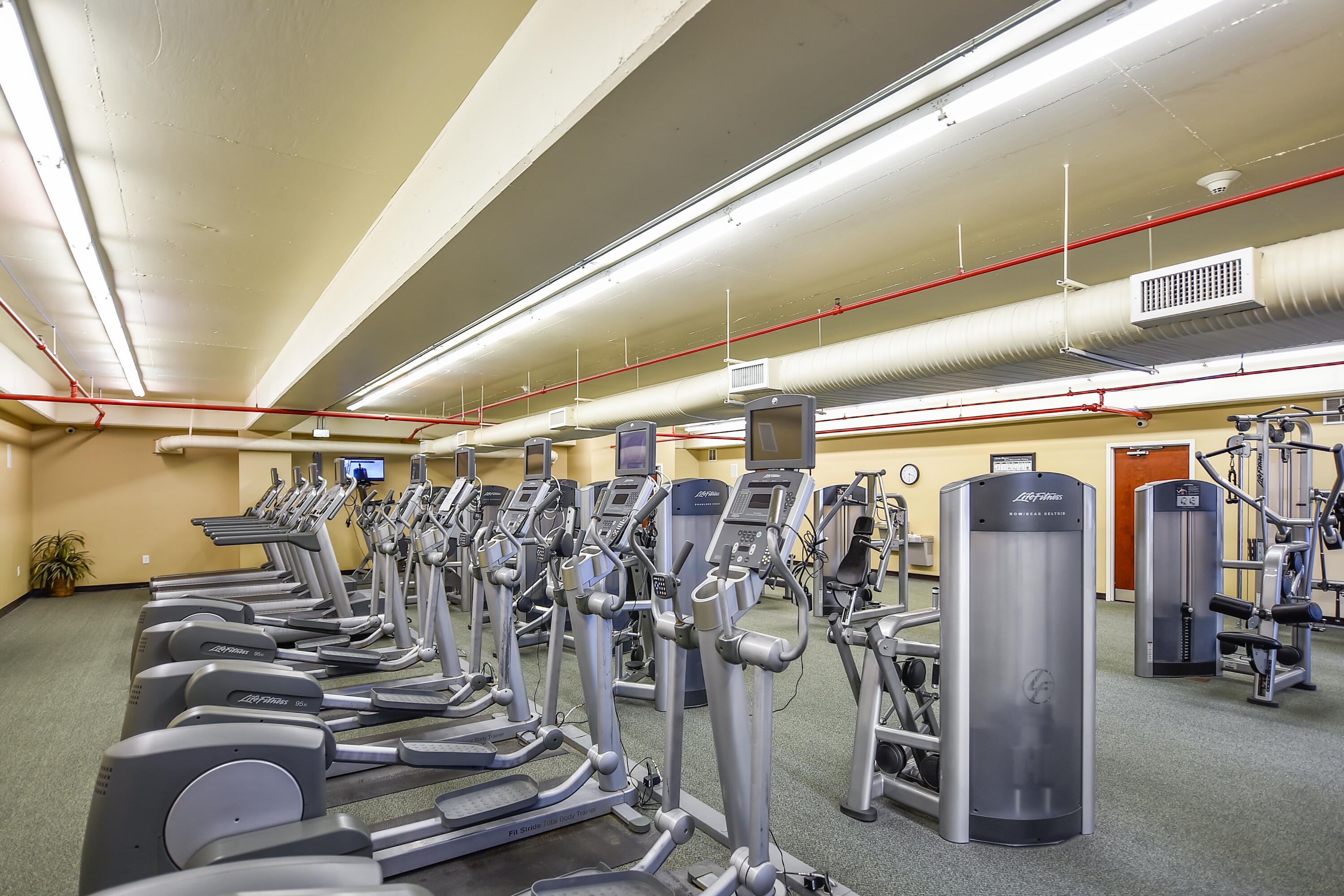 10901 Front Beach Road, Unit 2103 Panama City Beach, FL 32408 - Photo 42 of 54 a view of a room with gym equipment