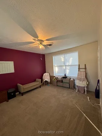 a room with furniture and a potted plant